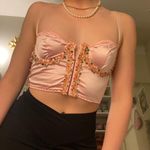pink satin corset top Photo 2