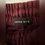 ANINE BING  Karter Jogger Sweatpants in Dark Burgundy Size Medium Photo 6
