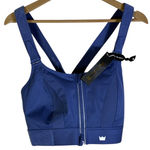 NWT SHEFIT Ultimate Sports Bra Skipper Blue 2Luxe 2XL Front Zip High Impact Size undefined Photo 0