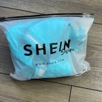 SheIn Bikini Set Women's Large Front Twist Detail Push Up Bra Double Straps Blue Photo 4