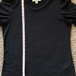 Michael Kors  Cap Sleeve Black Top Photo 3