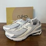 Ryka  Womens Sneakers Chatham 6.5 White Gray Chunky 90s Dad Street Lace Comfort Photo 1