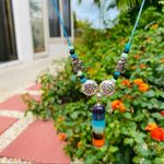 Handmade 7 Chakra Point Stone Reiki Leather Necklace Photo 4
