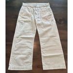 Ralph Lauren Polo Cotton Pocket Switching Two Tone Pants Cream Color Women Sz 28 Photo 2