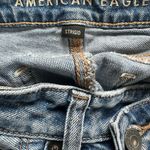 American Eagle Strigid Factory Faded Distressed Rip Raw Hem Mom Denim Shorts 00 Photo 3