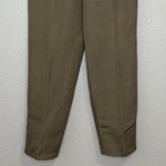 Giorgio Sant Angelo Linen Blend Tan High Waisted Trouser Pants, Sz 6 Photo 4