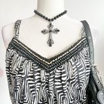 Y2K Beaded Tank Top, Vintage, Glam, Festival,‎ Retro, 2000s, Small, Boho Photo 1