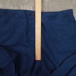 J. Jill Love Linen Blue Wide Leg Cropped Pants Women's Large NWT Beach Boho Photo 4