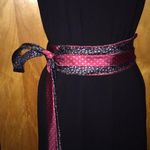 Pierre Cardin Blue & Red Floral Handmade Tie Belt One Size Photo 0