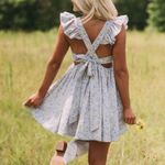 These Three Boutique Periwinkle Flutter Sleeve Dress Photo 3