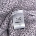 Zenana Outfitters Turtleneck Sweater with Oversized Long Sleeves in Oatmeal - size large Photo 4