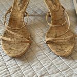 Schutz  anthro Evenise strapy 90’s Y2K Kitten Heel Sandals Natural cork size 9 Photo 2