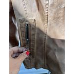 Max Studio  WOMEN’S COGNAC CLASSIC FAUX VEGAN LEATHER MOTO JACKET SIZE SMALL EUC Photo 4