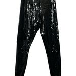 Commando Faux Patent Leather Leggings Women’s Size High Rise Black Stretch Photo 0
