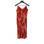 SNIDEL Crinkle Midi Dress Red Orange Cream S Photo 1