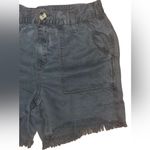 Aerie  Womens Black Elastic Band Cut Off Shorts Size Small Photo 1