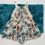 Urban Outfitters  UO Brunching Lace Trim Romper Tie-Back Size S Photo 8