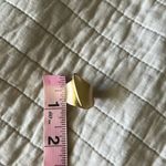 Anthropologie Gold tone boho 6.5 minimalist chic cool artsy lightweight fairy smooth ring​​ Photo 6