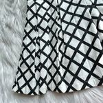 Forever 21 Black and White Graphic Diamond Pattern Pinafore Dress Photo 5
