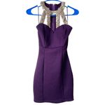 Tobi Free Flight Bodycon Mini Dress - Plum and Gold - XS Photo 3