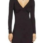 BP 𝅺NORDSTROM black dress longs sleeves XSMALL knit NWT Photo 2