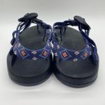 Chacos Chaco Navy Blue Aztec Print Strappy Sandals Gorpcore Hiking Women's size 7 Photo 3