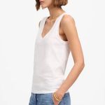 Madewell NWT  Women's Slub Relaxed V-Neck Tank Size S Casual Basic Photo 1