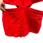 superdown NEW! Revolve  Alondra Cutout Romper in Red XL Photo 3