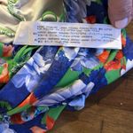 ZARA  Womens Asymmetrical Floral Blue Stretchy One Shoulder Bodysuit Size Small Photo 7