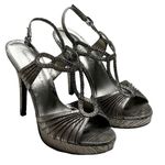 Adrianna Papell new Crystal Stiletto Sandals Metallic Leopard Print 9.5M Photo 7