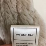 BB Dakota Keith Faux Fur Vest Open Front Oatmeal Small S Photo 5