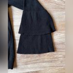 J.Crew Mercantile Sweater Black Ruffle Tiered Bell Sleeves Wool Size XL Black Photo 3