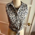 XTaren Tie-Front 💀 Skull Blouse: Sz XS/S Photo 9