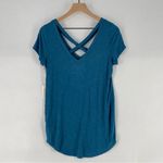 Jessica Simpson  Maternity Soft‎ Blue Strappy V-Neck Short Sleeve Tee Photo 11