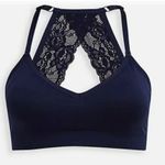 Torrid Women’s Lace Racer Back Bra Size 3 Navy Blue Photo 0