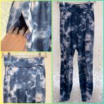 Young Fabulous and Broke Navy white Tie-Dye Joggers medium euc pockets Photo 1
