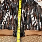 BNCI Boundless North Clothing Intl Brown Bomber Jacket Boho Unique SZ S Satin Photo 11