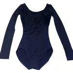 Capezio Womens Nylon Spandex Classic Long Sleeve Leotard Size Small Black Dance Photo 1
