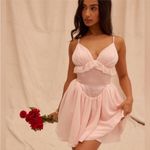 House Of CB  M D-DD ‘Amaris’ Ballerina Pink Baby Doll Mini Dress‎ NWOT Photo 2