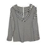Lou & grey  Striped Hoodie Long Sleeve V Neck Top Organic Cotton Size Small Photo 2