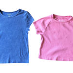 American Eagle  Outfitters Aerie Shirts Blue & Pink Short Sleeve Women Size Small Photo 0