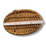 Michael Kors  Vanilla Santorini Clutch - Wicker, Ivory Leather, Golden Hardware Photo 12