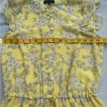 1. State  yellow and white floral tiered sleeveless mini dress Sz XS Photo 10