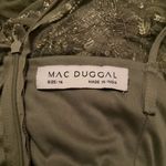 Mac Duggal 6182 Green Long Sleeve Hand Embellished Floral A-line Gown Photo 13