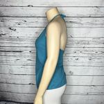 Old Navy  NWT Size 3X Blue Ribbed Shelf Bra Cotton Knit Halter Tank Top Photo 1