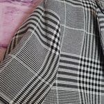 Evereve  BLACK WHITE MIXED PLAIDS PREPPY ACADEMIA CORPCORE WOMENS BLAZER SMALL Photo 3