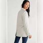 Free People  Crosby Pinstripe Menswear Blazer- Cream- Medium Photo 2