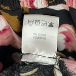 Just Found Large Floral Crochet Cottagecore Boho Modest V Neck Dress Black Photo 6