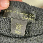 House of Harlow  Nicole Richie Black Crochet Knit Spaghetti Strap Midi Dress Photo 5