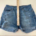 Levi Strauss & CO. Levi Strauss Signature Denim Shorts Distressed Cuffed Hem Blue Womens Size 6 Photo 9